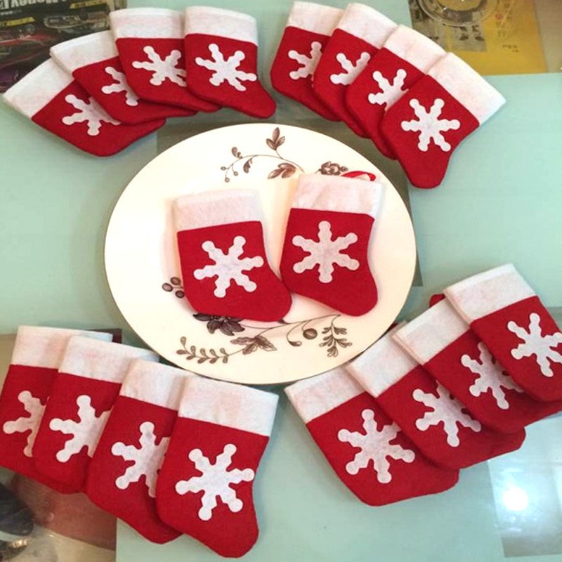 2018 Christmas Decorations for Home Dining Table Place 12pcs/lot Small Christmas Socks Festival New Year Party Supplies
2018 Christmas Decorations for Home Dining Table Place 12pcs/lot Small Christmas Socks Festival New Year Party Supplies