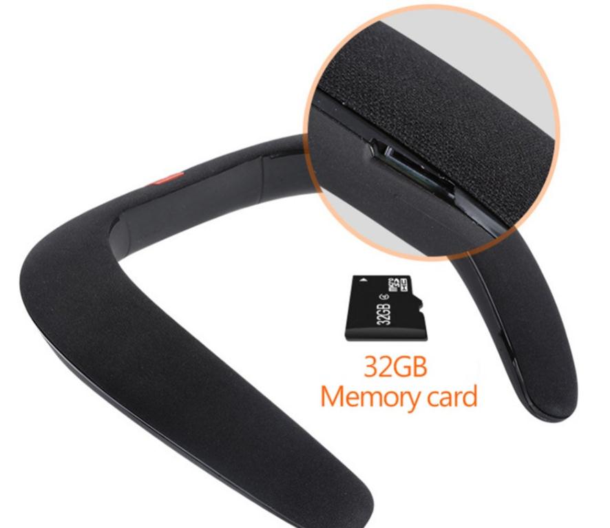 Portable around bib Neck Wear mp3 Bluetooth Speaker o player subwoofers Neckband Neck Wireless loudspeaker Scarf wearable