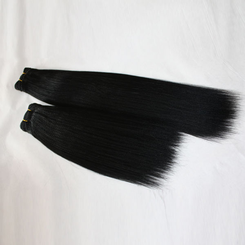 elibess brand great quality human brazilian virgin hair yaki straight hair virgin hair bundle 3pcs 100g one piece