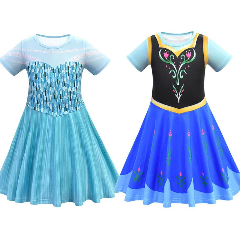 Summer Clothes Snow Queen II Fancy Princess Dress for Girls Princess Costume Christmas Party Kids Short Sleeve Dresses, Mix colors
Summer Clothes Snow Queen II Fancy Princess Dress for Girls Princess Costume Christmas Party Kids Short Sleeve Dresses, Mix colors