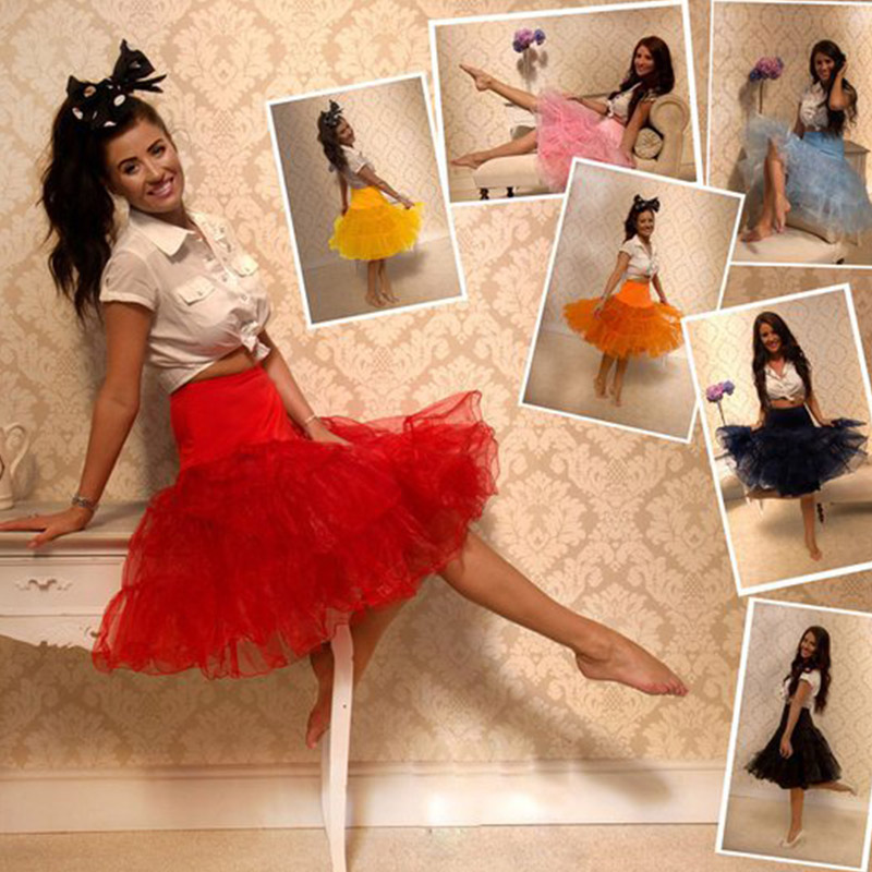 A Line Swing Tutu Skirt Women Halloween Christmas Festival School Girl Party Show Dance Plus Size M-6XL Mesh Midi Tulle Petticoat