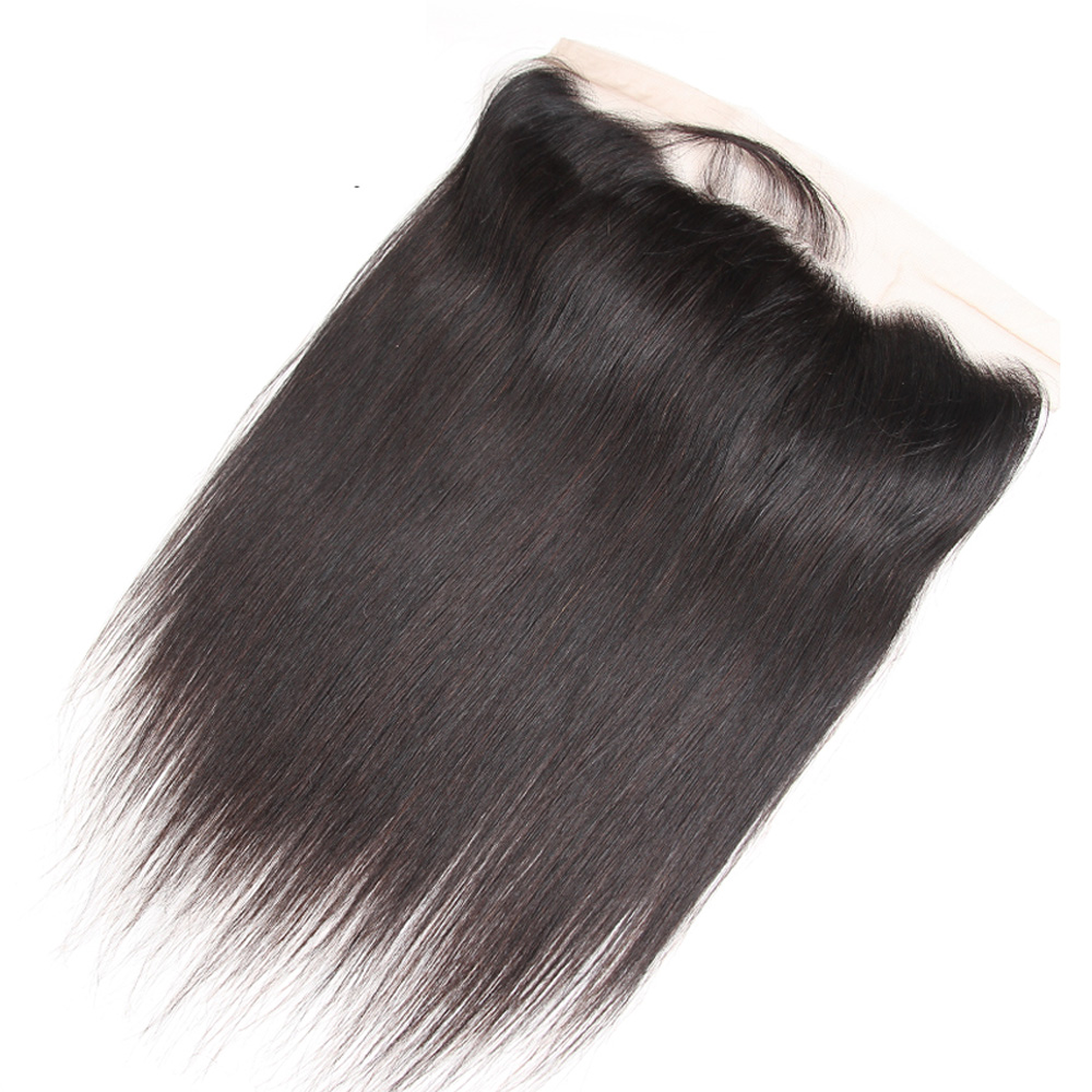 8A Brazilian Virgin Hair With Closure Extensions 3 Bundles Brazilian Straight Hair With 13x4 Lace Closure Unprocessed Remy Human Hair Weave