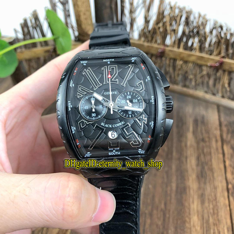 NEW SARATOGE V 45 SC DT IRO COBRA Snake pattern Dial Japan VK Quartz Chronograph Movement Mens Watch Black Case Leather Strap Watches, Box
NEW SARATOGE V 45 SC DT IRO COBRA Snake pattern Dial Japan VK Quartz Chronograph Movement Mens Watch Black Case Leather Strap Watches, Box