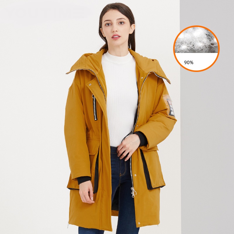 High quality winter 90% white duck down jacket down jacket 2019New women' coating warm hooded women' long XL, Orange yellow
High quality winter 90% white duck down jacket down jacket 2019New women' coating warm hooded women' long XL, Orange yellow