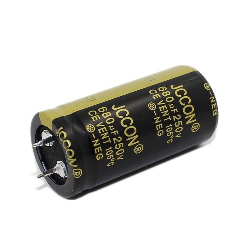 JCCON Thick-foot Electrolytic Capacitor 250v680uf Volume 25x50 Inverter Power