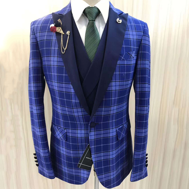 2020 Luxury Brands High-end Wedding Prom Dresses Slim Fit Suits Men' Set 3 Pieces Custom Made Groom Tuxedo Formal Blazer, Blue
2020 Luxury Brands High-end Wedding Prom Dresses Slim Fit Suits Men' Set 3 Pieces Custom Made Groom Tuxedo Formal Blazer, Blue