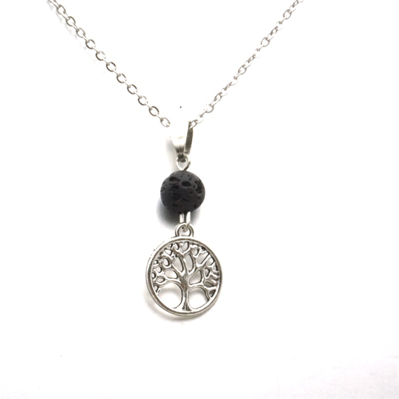 Tree of Life Aromatherapy Essential Oil Diffuser Necklace Black Lava Rock Stone Bead Volcano Necklace Pendant designer Chain Jewelry Gift
Tree of Life Aromatherapy Essential Oil Diffuser Necklace Black Lava Rock Stone Bead Volcano Necklace Pendant designer Chain Jewelry Gift