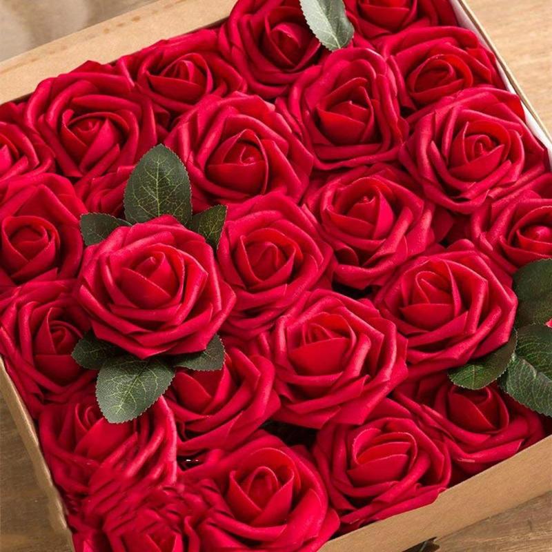 Valentine's Day DIY Foam Flower Gift Rose Box Bouquet Wedding Home Festival Gift artificial flower Home Decor #1216, Pink
Valentine's Day DIY Foam Flower Gift Rose Box Bouquet Wedding Home Festival Gift artificial flower Home Decor #1216, Pink