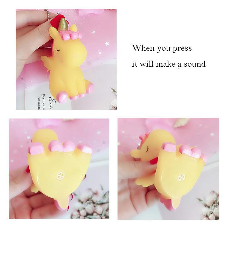 6pcs/Lot Cute Animal Unicorn Keychain For Women Girl Bag Charms Ornament Phone Key Chain Bag Decoration Car Keyring Porte Clef