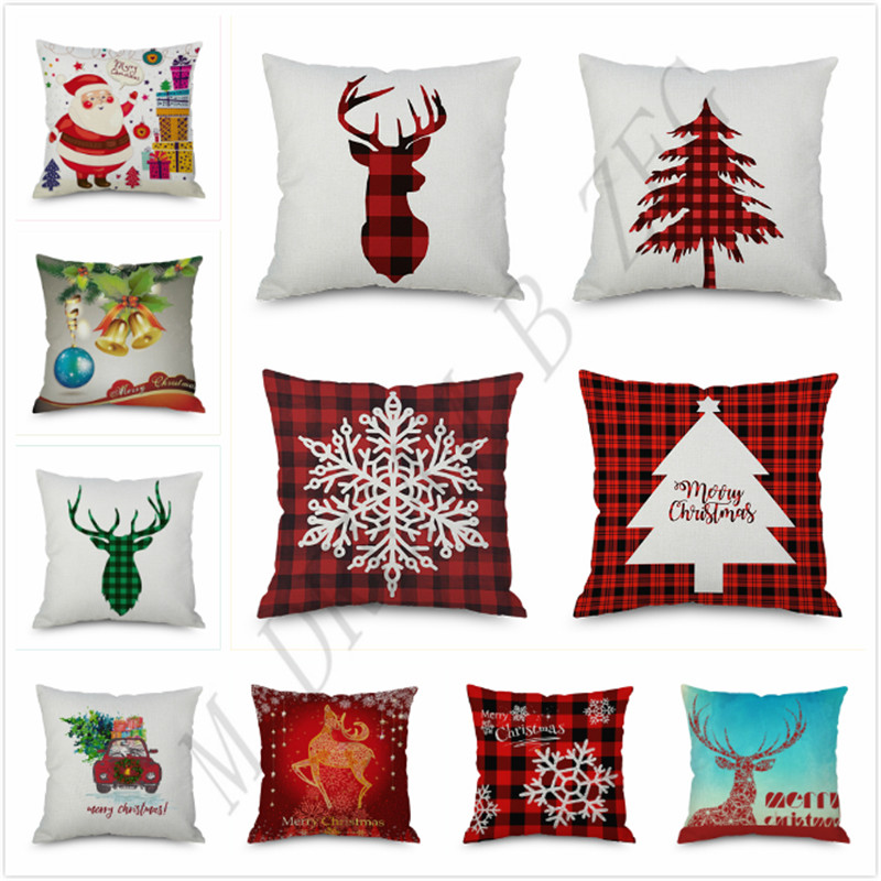 202 Designs Pillow Case Santa Claus Christmas Tree Snowman Elk Colorful Pillow Cover Home Sofa Car Decor Cushion, As picture
202 Designs Pillow Case Santa Claus Christmas Tree Snowman Elk Colorful Pillow Cover Home Sofa Car Decor Cushion, As picture