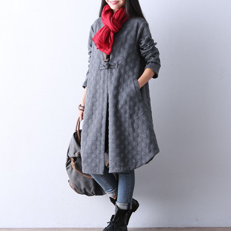 Autumn Winter Women Jacket Long Sleeve Loose Cardigan Outwear Loose Midi Coat, Black
Autumn Winter Women Jacket Long Sleeve Loose Cardigan Outwear Loose Midi Coat, Black