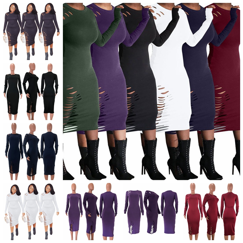 European new spring and summer solid color sets of round neck long sleeve burnt hole casual dress, support mixed batch
European new spring and summer solid color sets of round neck long sleeve burnt hole casual dress, support mixed batch