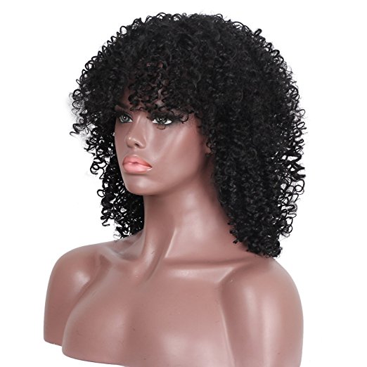 HD lace pre plucked kinky curly human hair wig afro with bang top quality laces front wigs 130% diva1
