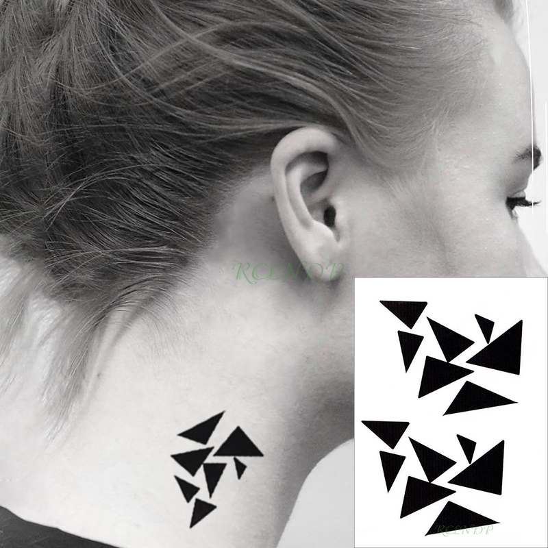 Waterproof Temporary Tattoo Sticker triangle geometric pattern black fake tatto flash tatoo hand leg arm back for kid men women
Waterproof Temporary Tattoo Sticker triangle geometric pattern black fake tatto flash tatoo hand leg arm back for kid men women