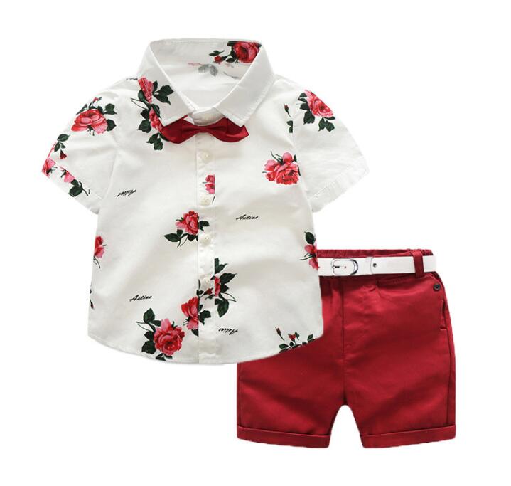 boys clothing sets summer gentleman suits short sleeve shirt + shorts 2pcs kids clothes children clothing set, White
boys clothing sets summer gentleman suits short sleeve shirt + shorts 2pcs kids clothes children clothing set, White