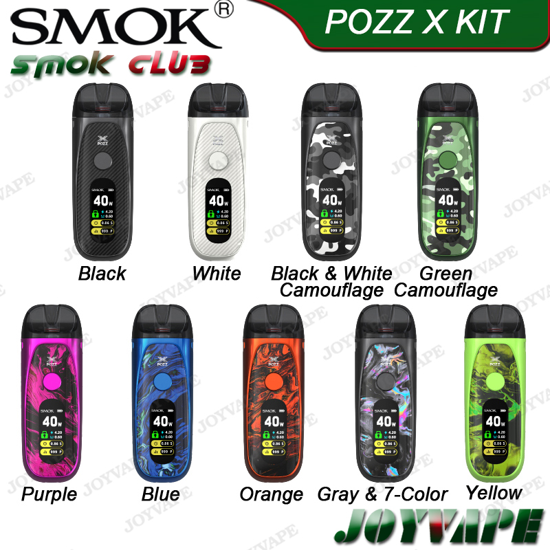 SMOK POZZ X Pod System Kit 40W 1400mAh with 4.5 POZZ X RPM Pod Cartridge Compatible with RPM Series Coils 100% Original
SMOK POZZ X Pod System Kit 40W 1400mAh with 4.5 POZZ X RPM Pod Cartridge Compatible with RPM Series Coils 100% Original