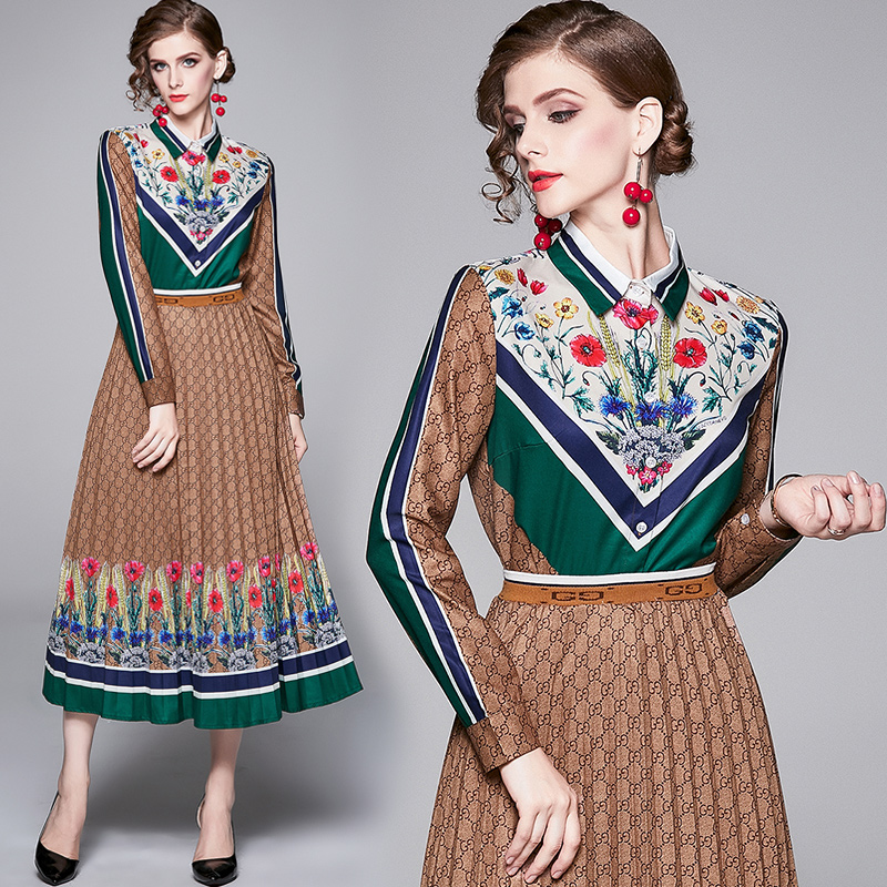 Luxury Fashion Women's Two Piece Dress Runway Designer Long Sleeve Shirt+ Skirt Suit Dress Slim Plus Size Ladies Printed Two Piece Sets, Customize
Luxury Fashion Women's Two Piece Dress Runway Designer Long Sleeve Shirt+ Skirt Suit Dress Slim Plus Size Ladies Printed Two Piece Sets, Customize