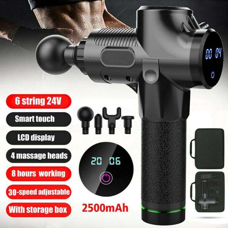 Newly Percussion Massage Guns Tool 4 Heads 30 Speeds Vibration Muscle Body Therapy Massager S66
Newly Percussion Massage Guns Tool 4 Heads 30 Speeds Vibration Muscle Body Therapy Massager S66