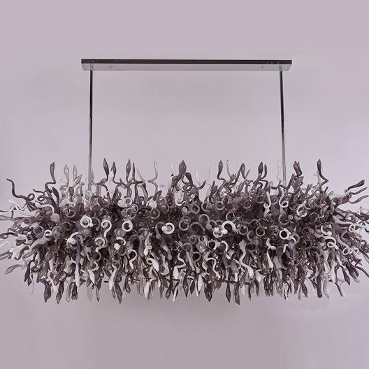 Lamps Modern Pretty Murano-Glass Art Pendant Light Home Office LED Hand Blown Glass Chandelier Lighting Fixtures Grey and White Color
Lamps Modern Pretty Murano-Glass Art Pendant Light Home Office LED Hand Blown Glass Chandelier Lighting Fixtures Grey and White Color