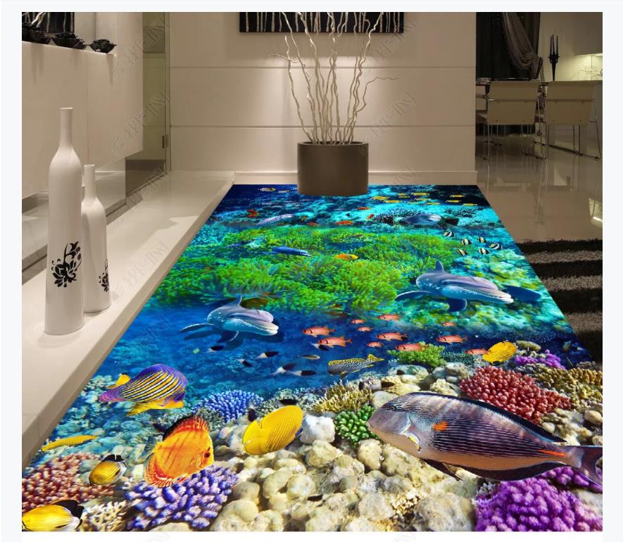 Custom 3D self-adhesive mural photo floor painting wallpaper Ocean World Dolphin Bathroom Kitchen 3D Waterproof Floor Tiles
Custom 3D self-adhesive mural photo floor painting wallpaper Ocean World Dolphin Bathroom Kitchen 3D Waterproof Floor Tiles
