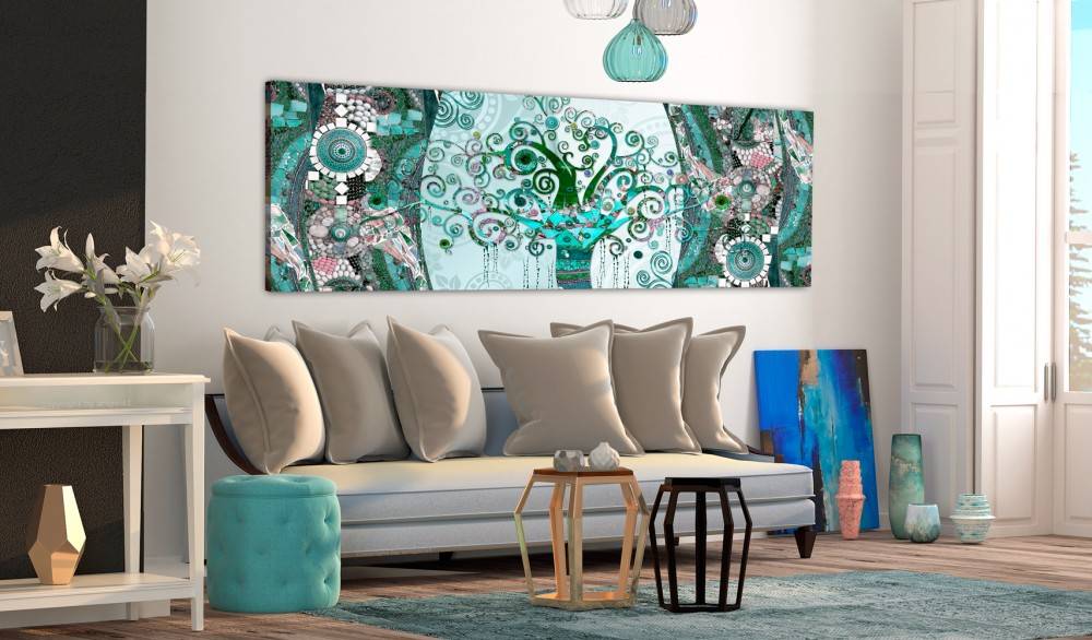 Abstract Colored Gem Tree Oil Painting on Canvas Home Decor Wall Art Canvas Print Art Decor Watercolor Landscape Multicolor