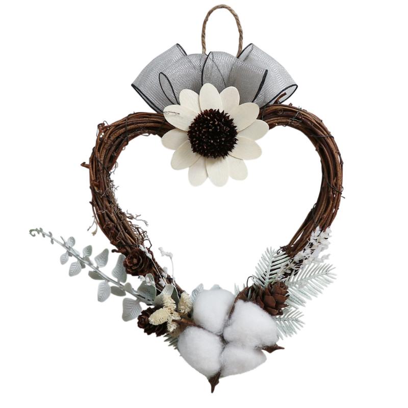 European Eternal Cotton Ring Christmas Ornaments Small Heart Wicker Door Wall Wedding Arrangement
European Eternal Cotton Ring Christmas Ornaments Small Heart Wicker Door Wall Wedding Arrangement