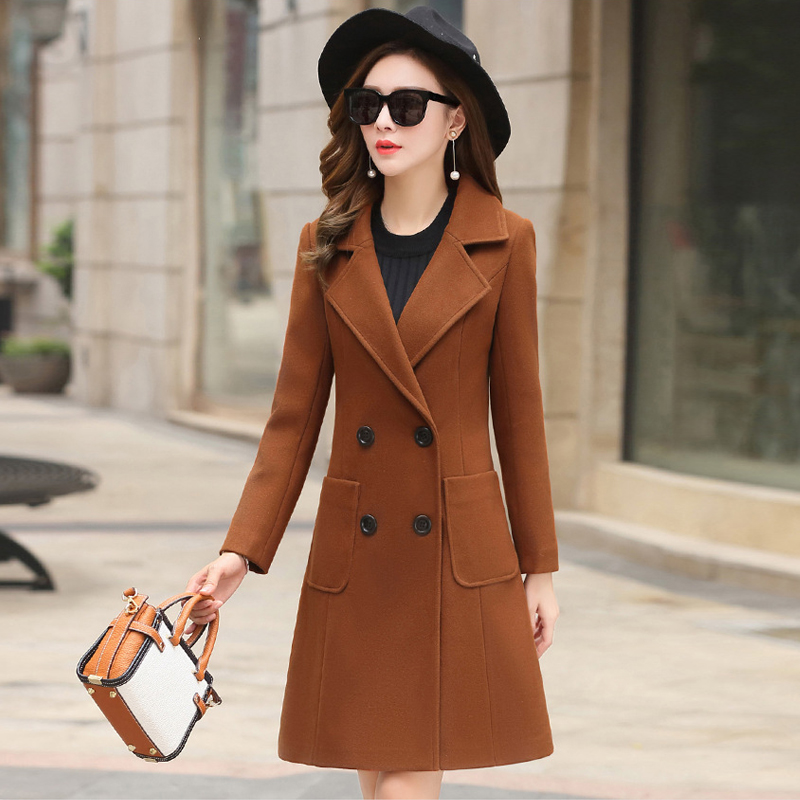 Woolen Coat For Women Fashion Winter Warm Coats Long Casual Turn-down Collar Wool Jackets Female Solid Buttons Blends Ourwears, Army green
Woolen Coat For Women Fashion Winter Warm Coats Long Casual Turn-down Collar Wool Jackets Female Solid Buttons Blends Ourwears, Army green
