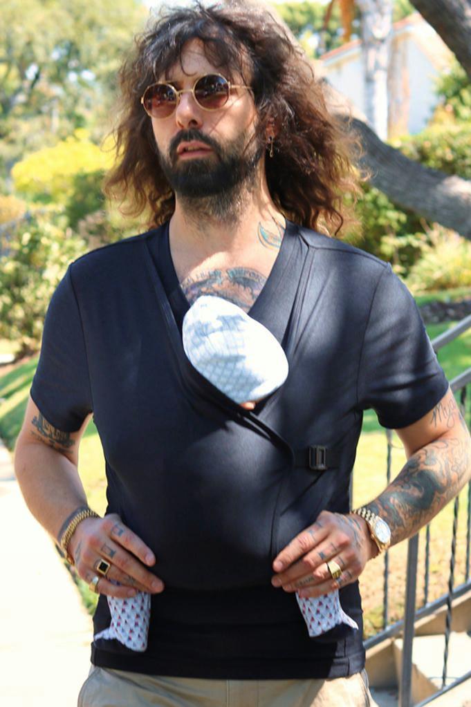 multifunctional baby carrier t shirt skin to skin mom baby kangaroo tank tops mens dad shirt carrier