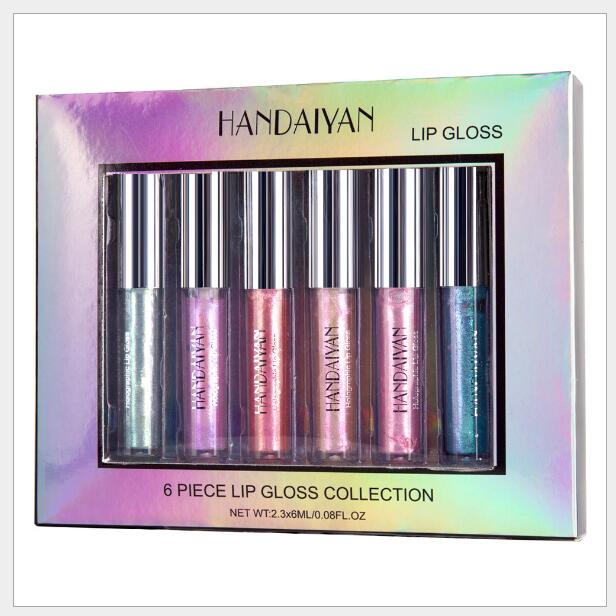 6PCS/LOT HANDAIYAN Sexy Liquid Lip Gloss Matte Lipsick Moisturizing Professional Long Lasting Mermaid Color Glitter LipGloss, Mixed color
6PCS/LOT HANDAIYAN Sexy Liquid Lip Gloss Matte Lipsick Moisturizing Professional Long Lasting Mermaid Color Glitter LipGloss, Mixed color