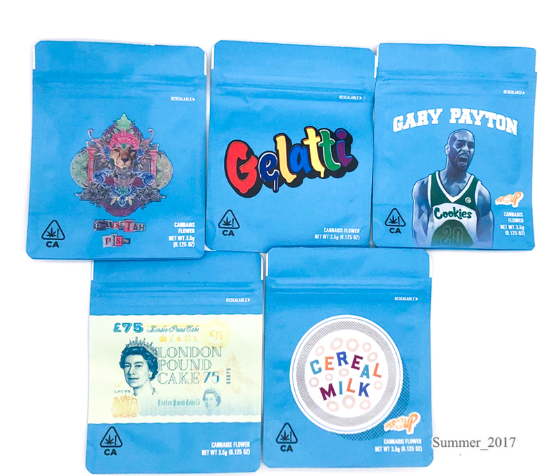 3.5 Grams Cookies Bag Packaging Bags Smell Proof Childproof California Cheetah Piss Gelatti Gary Payton London Pound Cake Cereal Milk
3.5 Grams Cookies Bag Packaging Bags Smell Proof Childproof California Cheetah Piss Gelatti Gary Payton London Pound Cake Cereal Milk