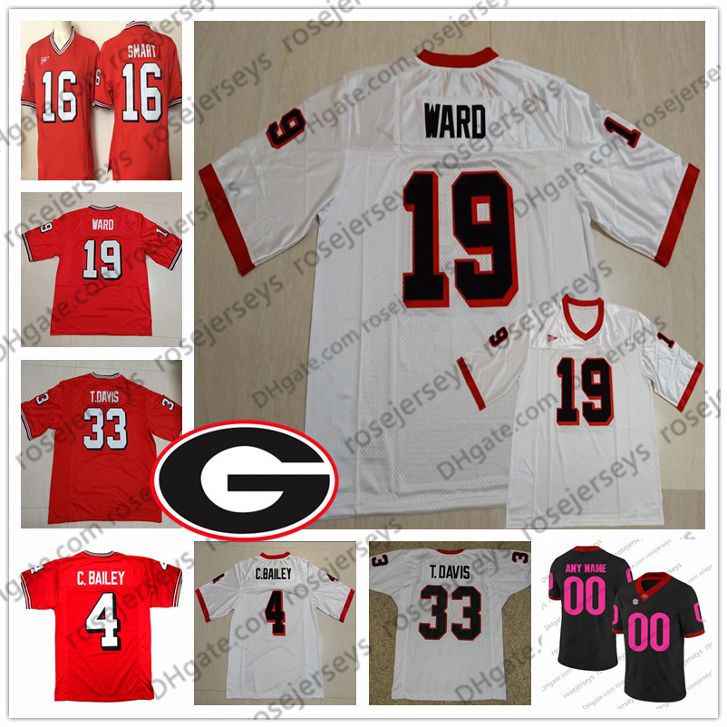 Customized Georgia Bulldogs Vintage Jersey #4 Champ Bailey 19 Hines Ward 33 Terrell Davis 10 Fran Tarkenton 13 Stetson Bennett Red Pink 4XL
Customized Georgia Bulldogs Vintage Jersey #4 Champ Bailey 19 Hines Ward 33 Terrell Davis 10 Fran Tarkenton 13 Stetson Bennett Red Pink 4XL