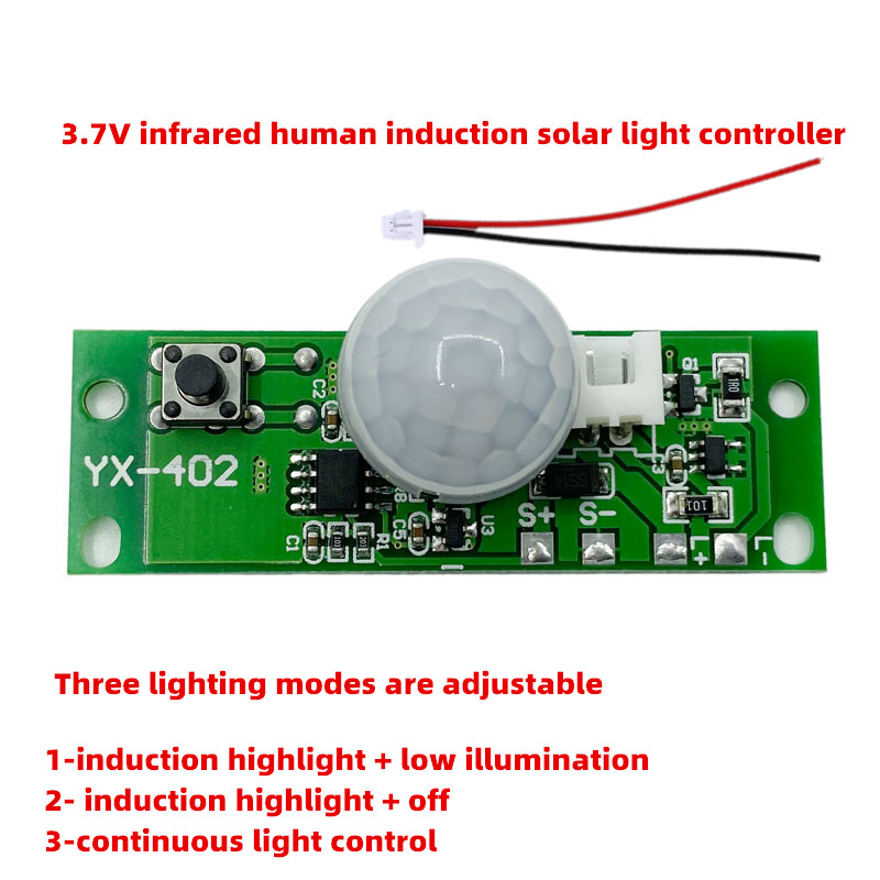 Solar lamp controller Human Induction Solar Lamp Controller Infrared Induction Solar Wall Lamp Circuit Board Three-stage Mode S
Solar lamp controller Human Induction Solar Lamp Controller Infrared Induction Solar Wall Lamp Circuit Board Three-stage Mode S