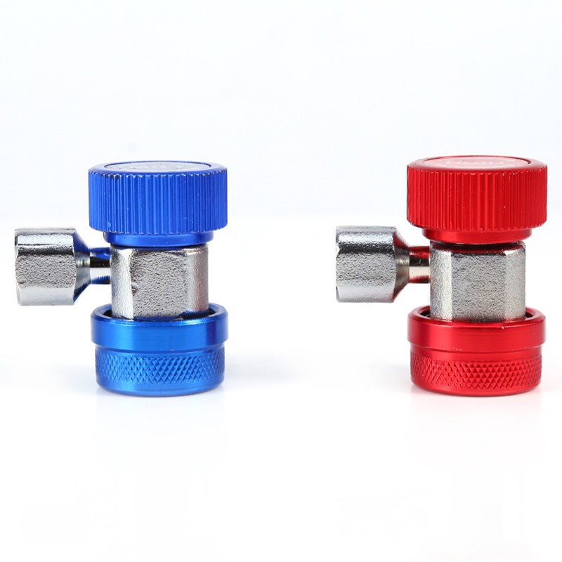 1Set Auto Freon R134A A/C Air Conditioning Adjustable Quick Coupler Refrigerant High Low Voltage Adapter