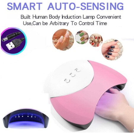 New Arrival 36W Nail Dryer LED Lamp Nail Gel Lamp For Nail Salon Designs Art Tools Dry Quickly Dryer Lamp USB Charge 12LEDs