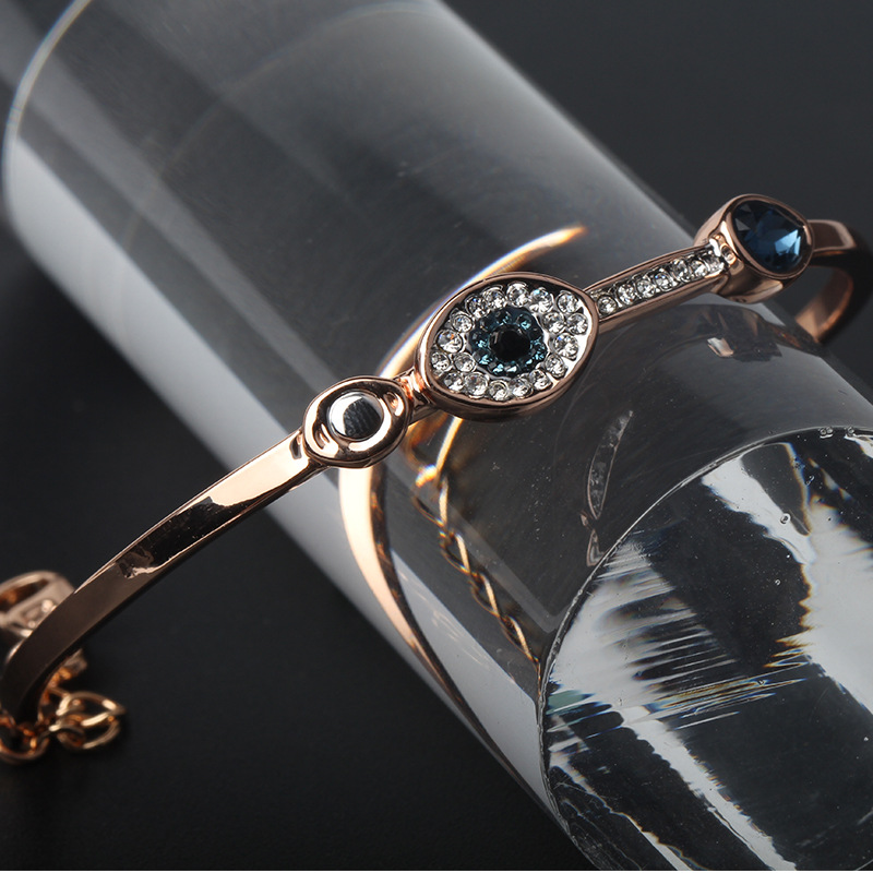 Wholesale-High-grade fashion gem-set bangle gemstone bracelet Set with diamonds for women as gift