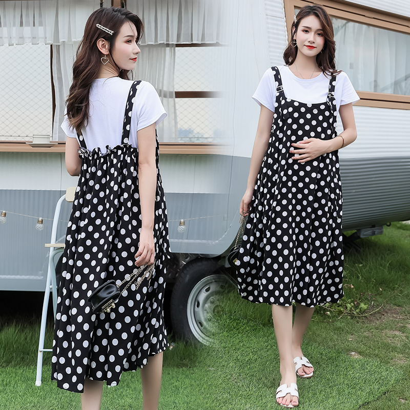 8926# T shirt + Dress Maternity Clothes Dot Loose Stylish Short Sleeves Dress for Pregnant Women Pregnancy Clothes, Sets
8926# T shirt + Dress Maternity Clothes Dot Loose Stylish Short Sleeves Dress for Pregnant Women Pregnancy Clothes, Sets