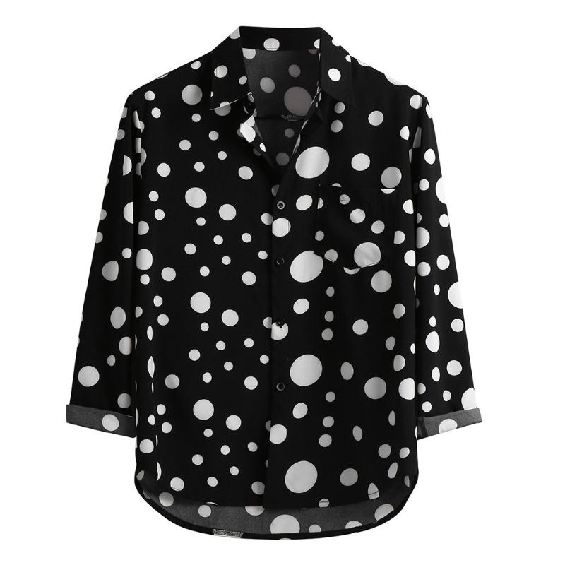 JAYCOSIN 2020 Men's Fashion Loose Casual Long-sleeved Polka Dot Printed Shirt Top Buttons Blouse Men Dress Shirt Men Vintage, Black
JAYCOSIN 2020 Men's Fashion Loose Casual Long-sleeved Polka Dot Printed Shirt Top Buttons Blouse Men Dress Shirt Men Vintage, Black