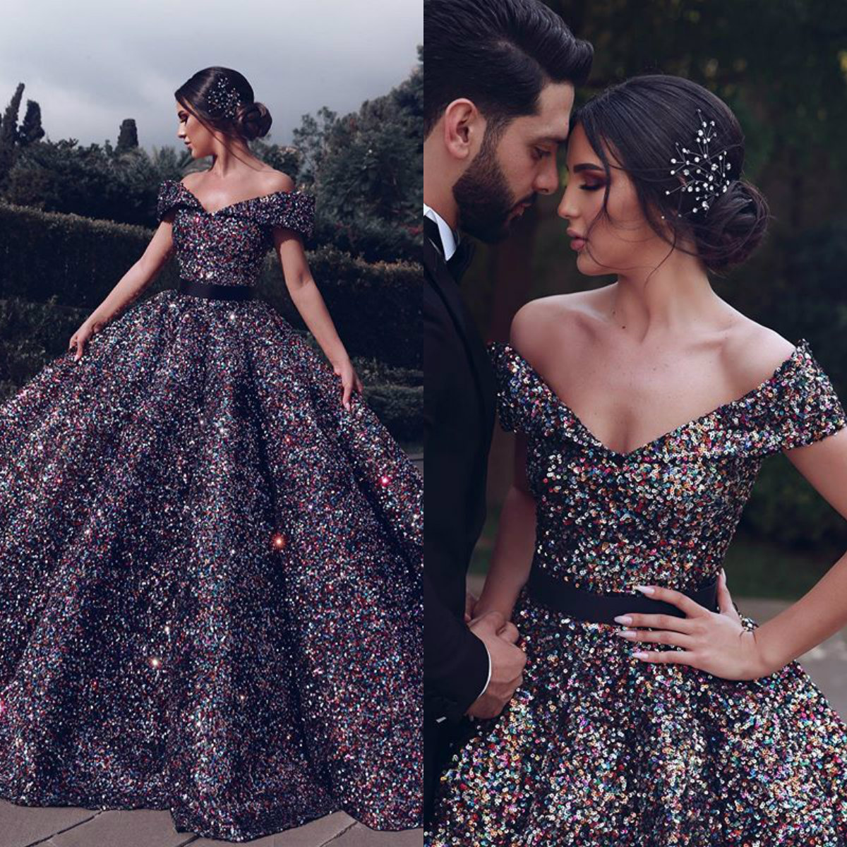 Modest New Arrival Ball Gown Evening Dresses Off Shoulder Sequins Formal Dresses Backless Floor Length Party Gowns, Gold
Modest New Arrival Ball Gown Evening Dresses Off Shoulder Sequins Formal Dresses Backless Floor Length Party Gowns, Gold