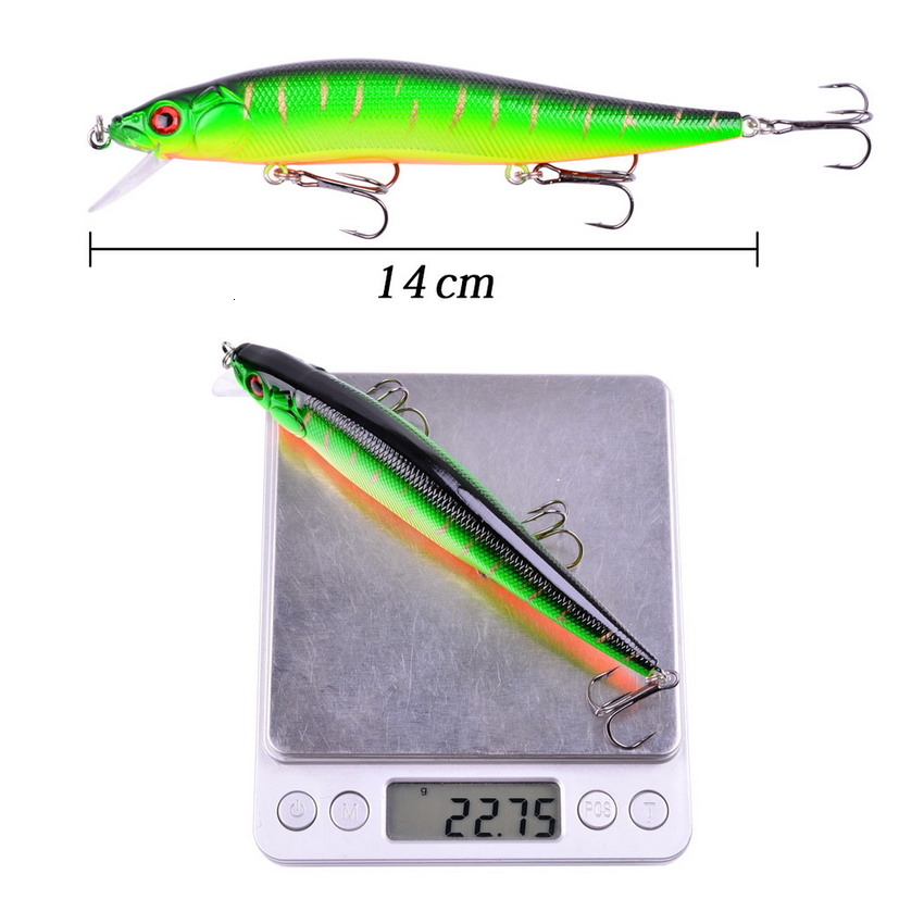 10pcs hard lure set 23g 14cm iscas artificiai Hard Bait Minnow Fishing Lures Wobbler Crankbait 11.5cm 14g Fishing Crankbait lure T191020