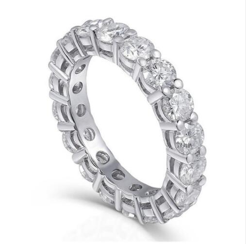 vecalon Elegant Promise Ring 925 Sterling Silver Diamond cz Engagement Wedding Band Rings For Women Men Fine Jewelry Gift