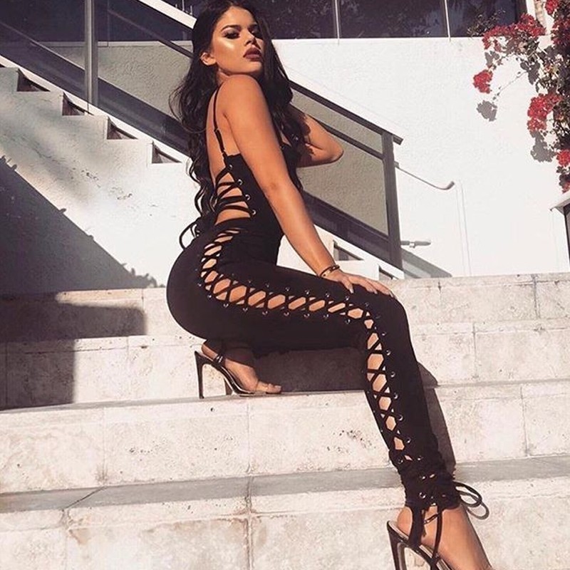 Feditch 2019 New Sexy Women Jumpsuit Bandage Lace Up Rompers Club Wear Backless Fashion Lady Overalls Macacao Jeminino Hot Sale Y19060501, Black
Feditch 2019 New Sexy Women Jumpsuit Bandage Lace Up Rompers Club Wear Backless Fashion Lady Overalls Macacao Jeminino Hot Sale Y19060501, Black