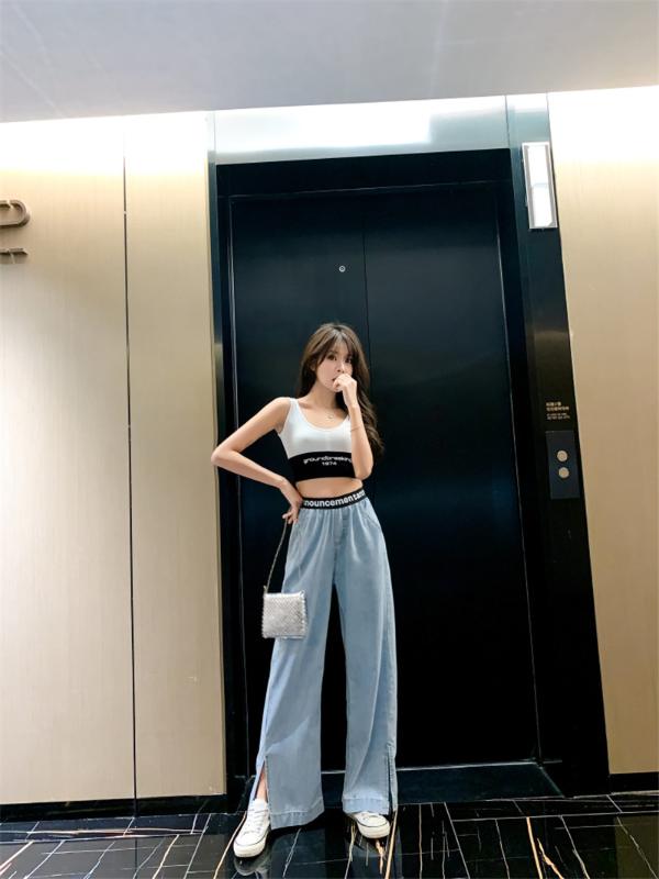 2020 New Arrivals Summer Chic Fashion Casual Straught Loose High Waist Deep Blue Cool All Match Muti Colors Banadge Long Pants, Black
2020 New Arrivals Summer Chic Fashion Casual Straught Loose High Waist Deep Blue Cool All Match Muti Colors Banadge Long Pants, Black