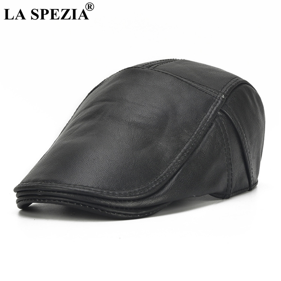 LA SPEZIA Men Leather Flat Cap Black Berets Male Natural Cow Leather Adjustable Driver Hats Casual Autumn Winter Directors Caps Y200110, Brown
LA SPEZIA Men Leather Flat Cap Black Berets Male Natural Cow Leather Adjustable Driver Hats Casual Autumn Winter Directors Caps Y200110, Brown