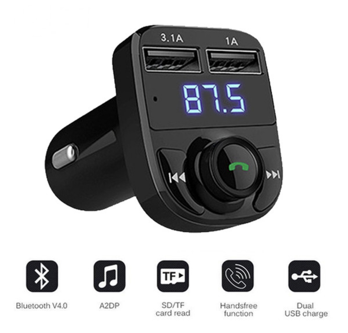 Wireless Bluetooth Car Kits Handsfree FM Transmitter Radio MP3 Player 3.1A 2USB Charger
Wireless Bluetooth Car Kits Handsfree FM Transmitter Radio MP3 Player 3.1A 2USB Charger