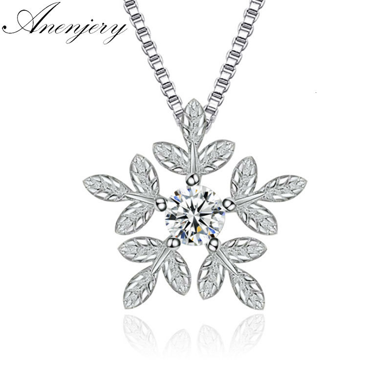 925 Sterling Silver Necklace Cz Zircon Snowflake Pendant Neckace For Women Gift Chain Choker Collares Kolye
925 Sterling Silver Necklace Cz Zircon Snowflake Pendant Neckace For Women Gift Chain Choker Collares Kolye