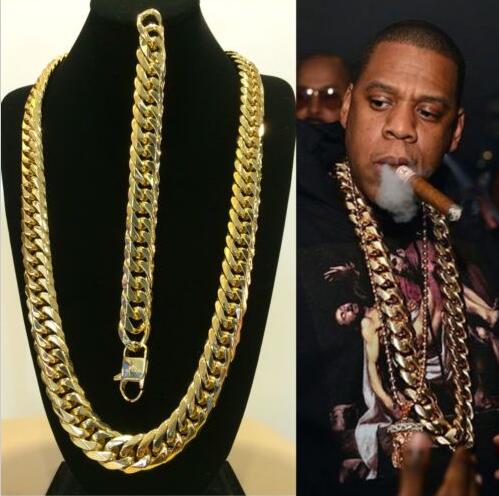 SOLID 14K YELLOW GOLD FINISH STAINLESS STEEL MIAMI CUBAN LINK CHAIN & BRACELET 
SOLID 14K YELLOW GOLD FINISH STAINLESS STEEL MIAMI CUBAN LINK CHAIN & BRACELET