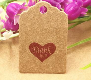 DIY Kraft Paper Tags Gift Wrap Label Blank Price Tag Kraft Gift Hang Tag Wedding Party Supplies 3x2cm 1000pcs