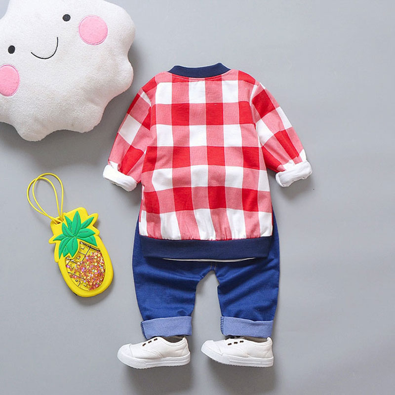 baby clothes boy outfits set outerwear + tops t-shirts + jean pants Baseball sports suit for babies newborn suit baby cloth sets T191024