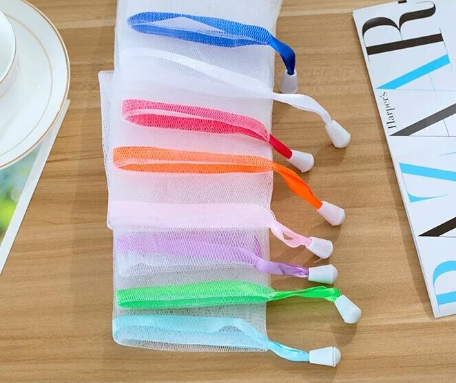 Soap Bag Sponges Foam Mesh Soaped Glove for Foaming Cleaning Bath Net Bathroom Gloves Mesh
