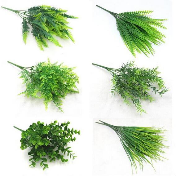 7 Fork water grass Eucalyptus Plastic Artificial Plants Green Grass plastic flower Plant Wedding Home Decoration Table Decors GA681, 1#
7 Fork water grass Eucalyptus Plastic Artificial Plants Green Grass plastic flower Plant Wedding Home Decoration Table Decors GA681, 1#